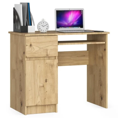 PC-Schreibtisch KALRION – Artisan Eiche, linke Ausführung