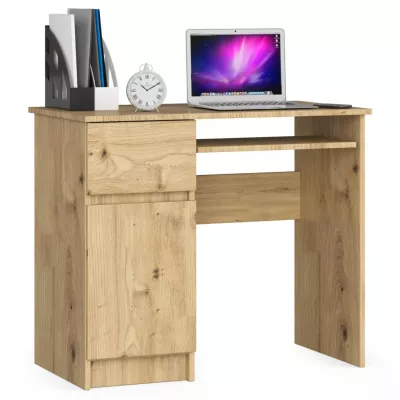 PC-Schreibtisch KALRION – Artisan Eiche, linke Ausführung