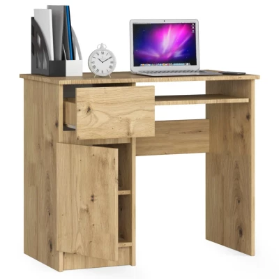 PC-Schreibtisch KALRION – Artisan Eiche, linke Ausführung