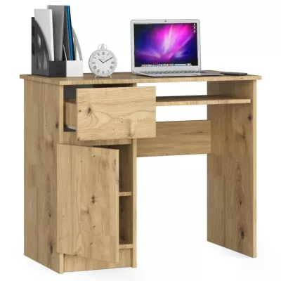 PC-Schreibtisch KALRION – Artisan Eiche, linke Ausführung