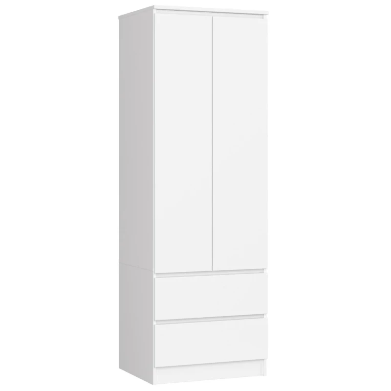 Kleiderschrank mit Schubladen 60 cm WREN - weiß