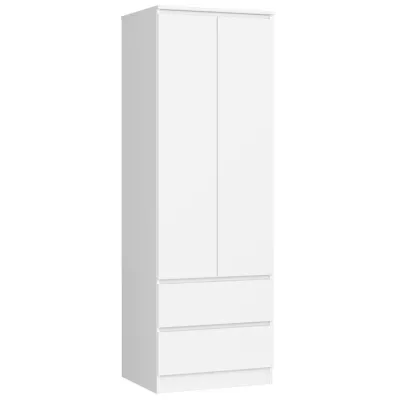 Kleiderschrank mit Schubladen 60 cm WREN - weiß