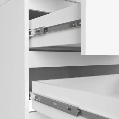 Kleiderschrank mit Schubladen 60 cm WREN - weiß
