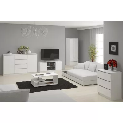 Kleiderschrank mit Schubladen 60 cm WREN - weiß
