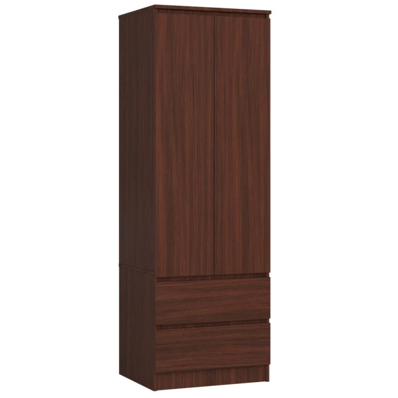 Kleiderschrank mit Schubladen 60 cm WREN - Wenge