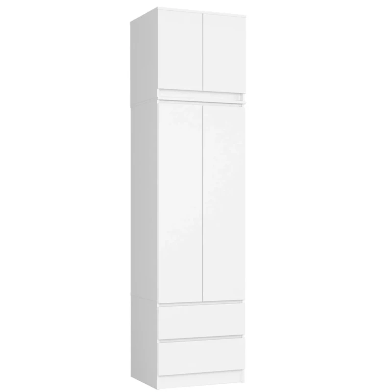 Kleiderschrank mit 60 cm Auszug WREN - weiß
