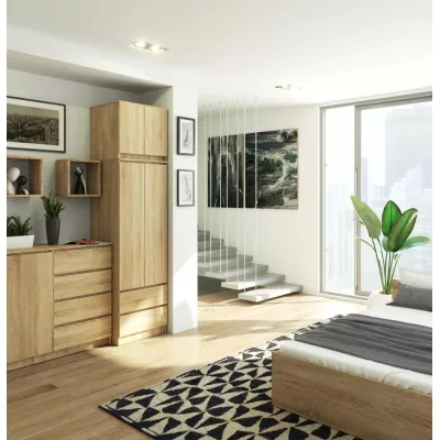 Kleiderschrank mit 60 cm Auszug WREN – Sonoma Eiche