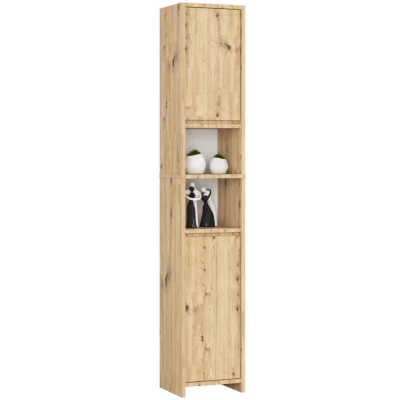 Hoher Badezimmerschrank LEONTINE – Artisan Eiche