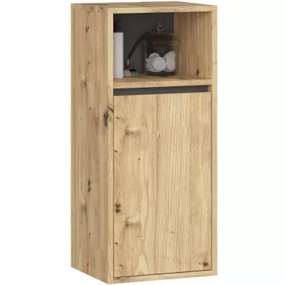 Wand-Badezimmerschrank MARLION – Artisan Eiche / Grau