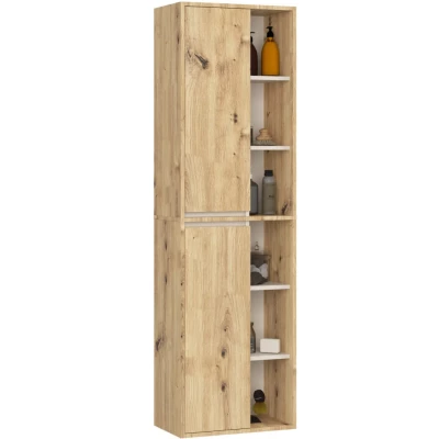 Wandhängender Badezimmerschrank MARLION - Artisan Eiche / Kaschmir