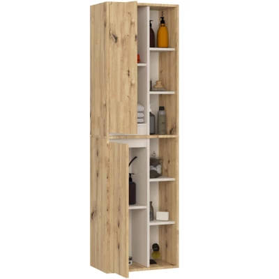 Wandhängender Badezimmerschrank MARLION - Artisan Eiche / Kaschmir