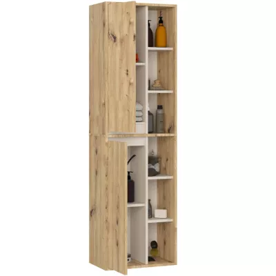 Wandhängender Badezimmerschrank MARLION - Artisan Eiche / Kaschmir