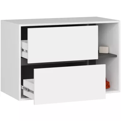 Badezimmerschrank unter dem Waschbecken MARLION - weiß/grau