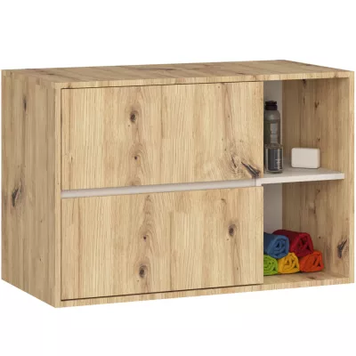 Badezimmerschrank unter dem Waschbecken MARLION - Artisan Eiche / Kaschmir