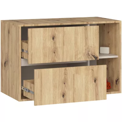 Badezimmerschrank unter dem Waschbecken MARLION - Artisan Eiche / Kaschmir