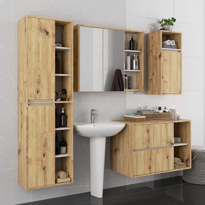 Badezimmerschrank unter dem Waschbecken MARLION - Artisan Eiche / Kaschmir