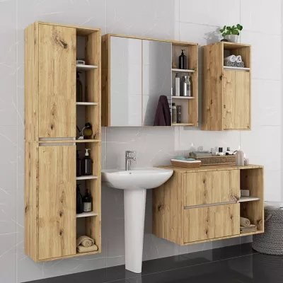 Badezimmerschrank unter dem Waschbecken MARLION - Artisan Eiche / Kaschmir