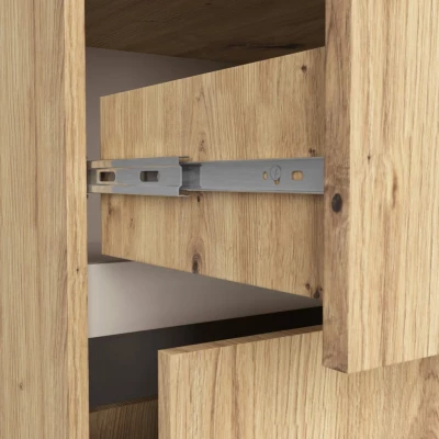 Badezimmerschrank unter dem Waschbecken MARLION - Artisan Eiche / Kaschmir