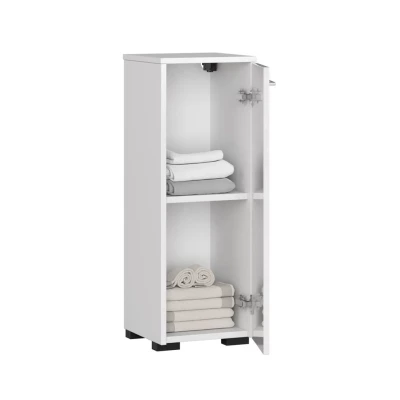 MERALYA Unterschrank für Badezimmer - weiß / weiß glänzend