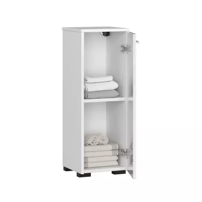 MERALYA Unterschrank für Badezimmer - weiß / weiß glänzend