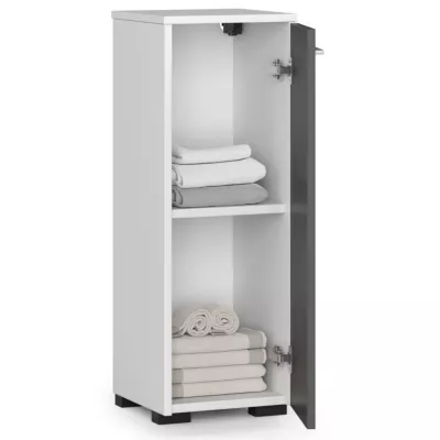 MERALYA Unterschrank für Badezimmer - weiß/grau