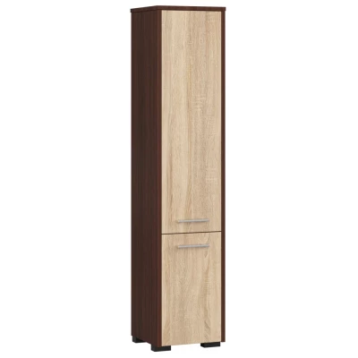 Badezimmerschrank MERALYA – Wenge / Sonoma Eiche