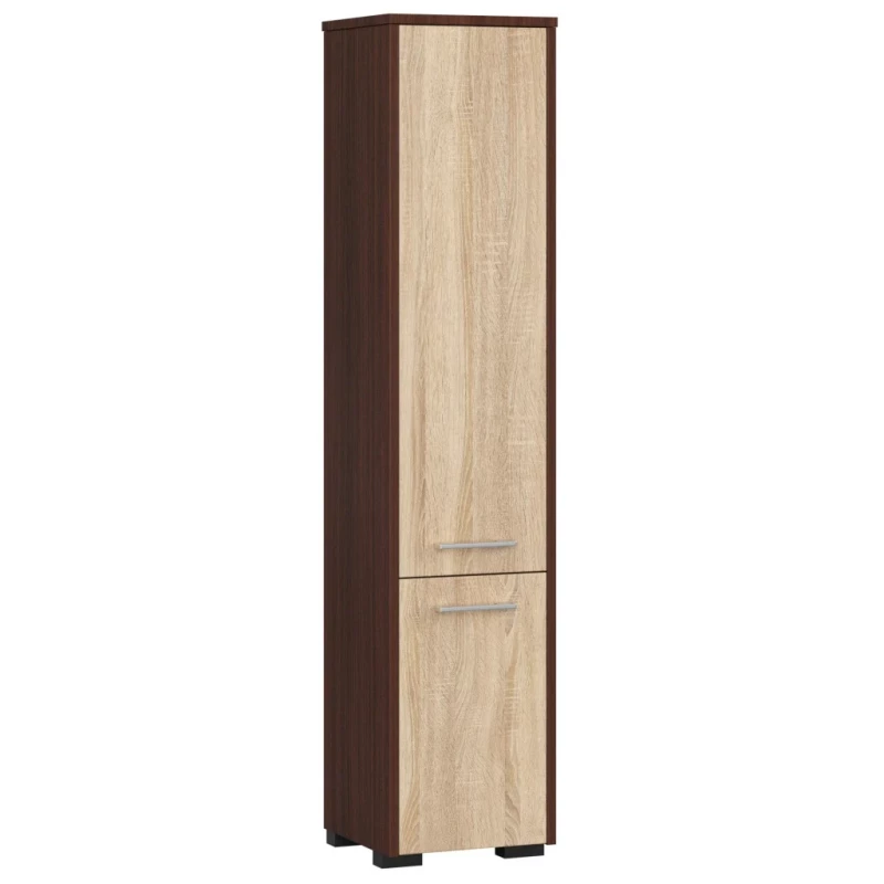 Badezimmerschrank MERALYA – Wenge / Sonoma Eiche