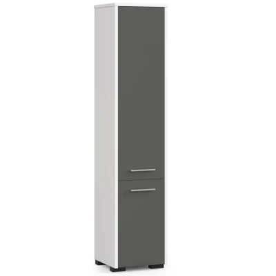 Badezimmerschrank MERALYA - weiß/grau
