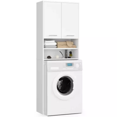 Badezimmerschrank über der Waschmaschine MERALYA - weiß