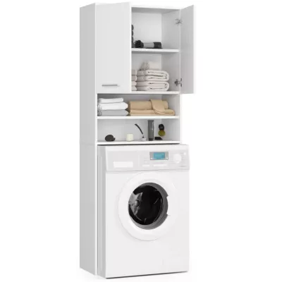 Badezimmerschrank über der Waschmaschine MERALYA - weiß