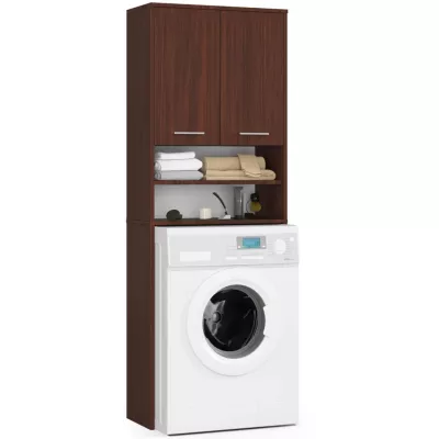 Badezimmerschrank über der Waschmaschine MERALYA - Wenge