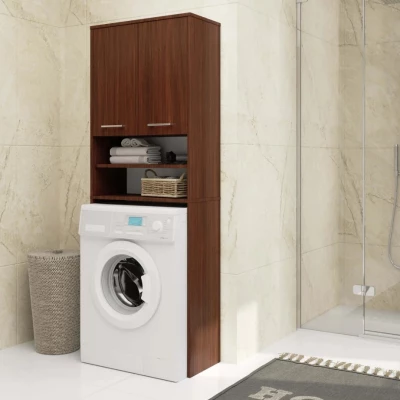 Badezimmerschrank über der Waschmaschine MERALYA - Wenge