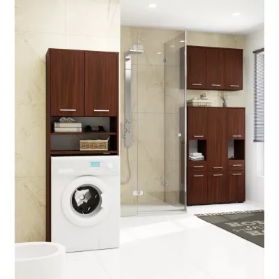 Badezimmerschrank über der Waschmaschine MERALYA - Wenge