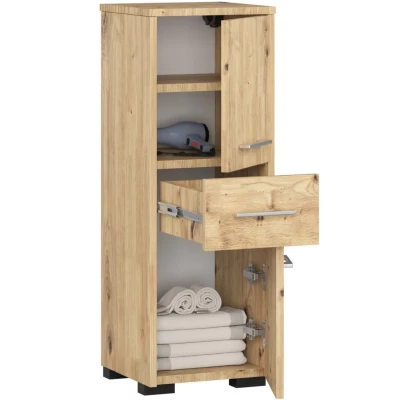 Kleiner Badezimmerschrank MERALYA – Artisan Eiche