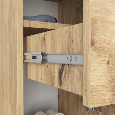 Kleiner Badezimmerschrank MERALYA – Artisan Eiche