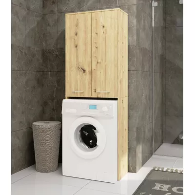 Hochschrank über der Waschmaschine MERALYA – Artisan Eiche
