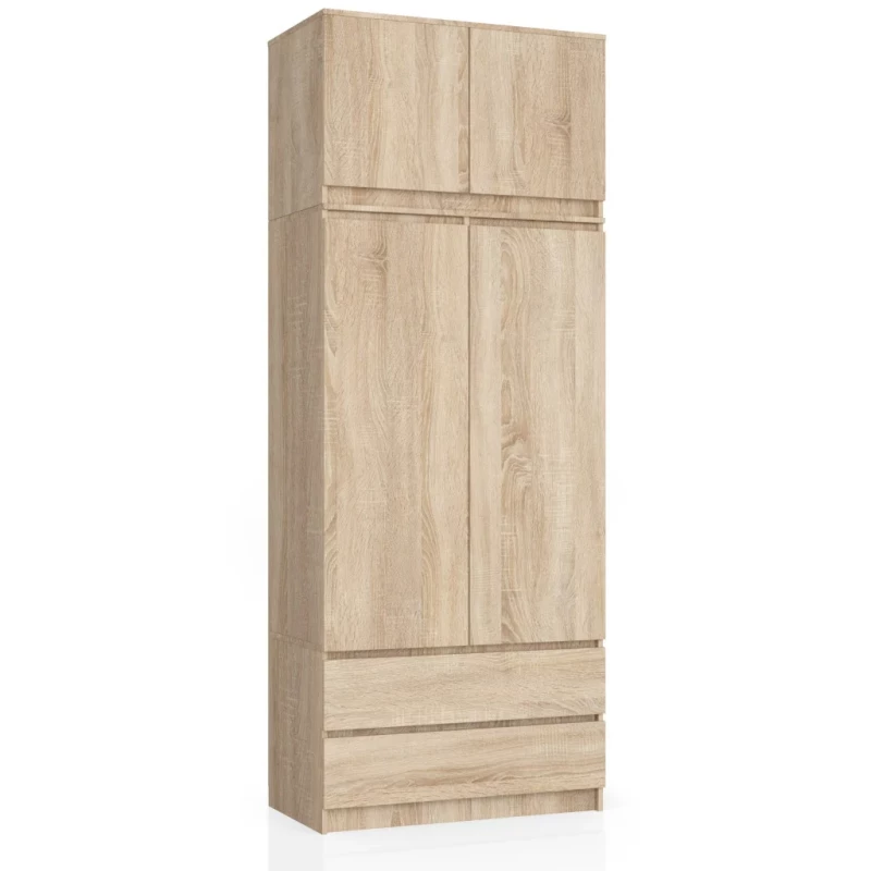 Kleiderschrank mit 90 cm Auszug LOTA – Sonoma Eiche