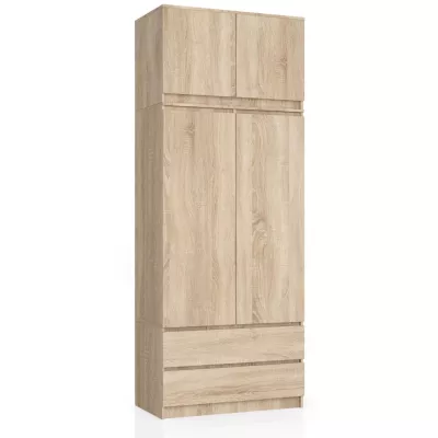 Kleiderschrank mit 90 cm Auszug LOTA – Sonoma Eiche