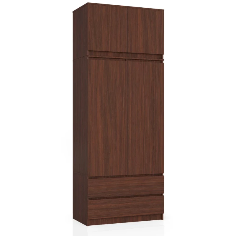 Kleiderschrank mit 90 cm Auszug LOTA - Wenge