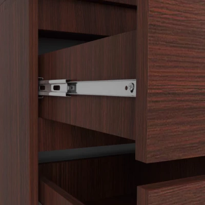 Kleiderschrank mit 90 cm Auszug LOTA - Wenge