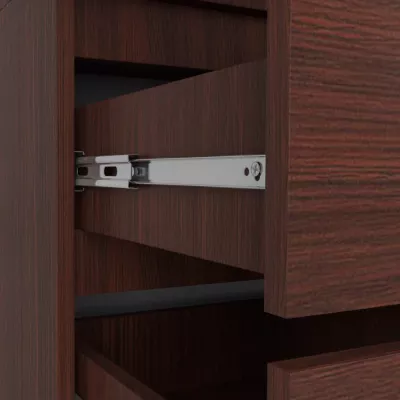 Kleiderschrank mit 90 cm Auszug LOTA - Wenge