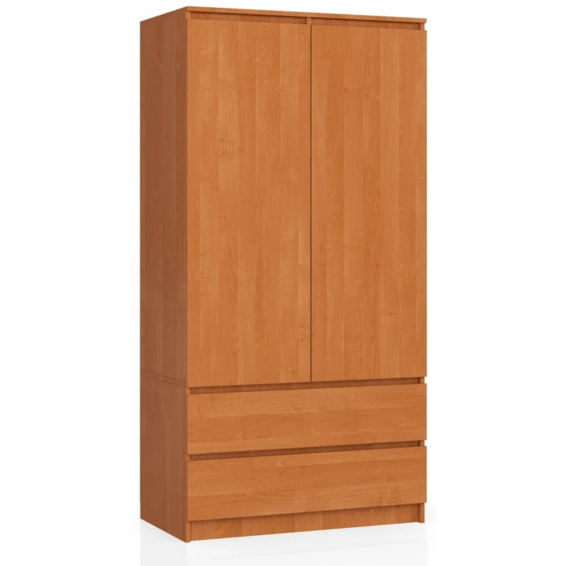 Kleiderschrank mit Schubladen 90 cm LOTA - Erle