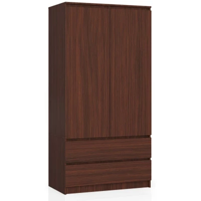 Kleiderschrank mit Schubladen 90 cm LOTA - Wenge