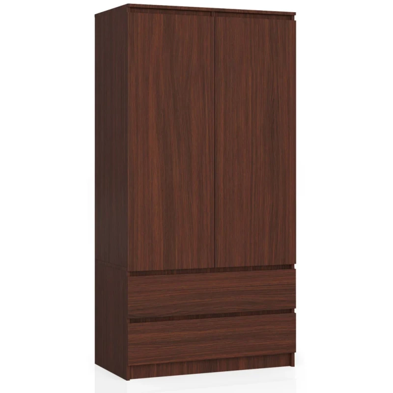 Kleiderschrank mit Schubladen 90 cm LOTA - Wenge