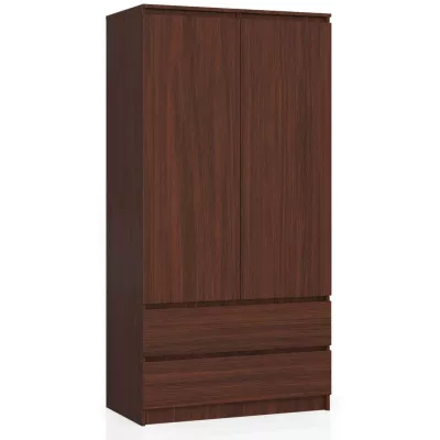 Kleiderschrank mit Schubladen 90 cm LOTA - Wenge