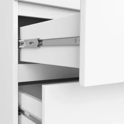 Kleiderschrank mit Schubladen und Spiegeln 90 cm LOTA - weiß