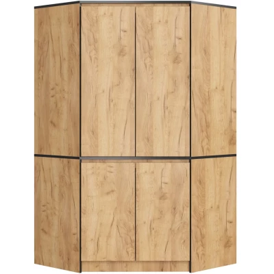 Eckkleiderschrank 100 cm LOTA - Craft Eiche