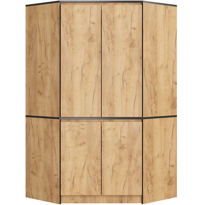 Eckkleiderschrank 100 cm LOTA - Craft Eiche