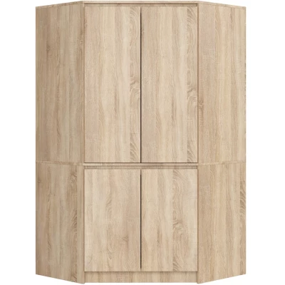 Eckkleiderschrank 100 cm LOTA - Sonoma Eiche