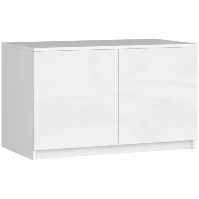Schrankerweiterung LOTA 90 cm - weiß / glänzend weiß